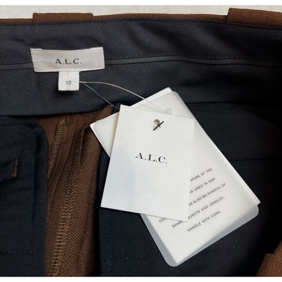A.L.C. Sophie Dress Pants Brown Bootcut NWT Women’s 10 - Picture 7 of 12